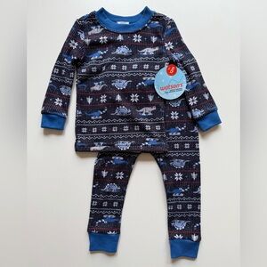 Watson's Baby Boy Thermal Underwear PJs - Dino Fairisle Print - Size 12M